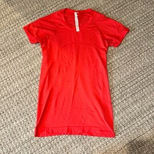 Lululemon Red Swiftly Tech Short Sleeve